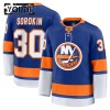 Lapsille NHL New York Islanders Pelipaita Fanatics Premium Ilya Sorokin 2024-25 koti Sininen